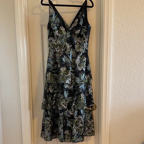 Floral Tiered Midi Dress